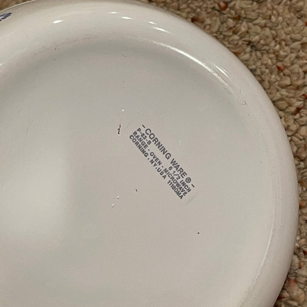 Corning Ware Blue Cornflower 6 1/2 inch Skillet Dish With Lid - Picture 8 of 8